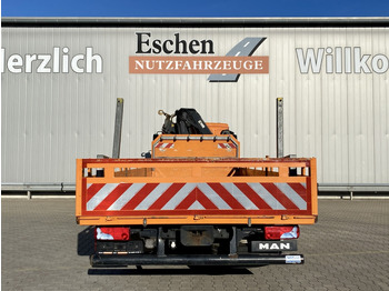 Camion plateau, Camion grue MAN TGM 15.290 4x2 BL / HIAB Faltkran: photos 4
