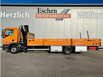 Camion plateau, Camion grue MAN TGM 15.290 4x2 BL / HIAB Faltkran: photos 2