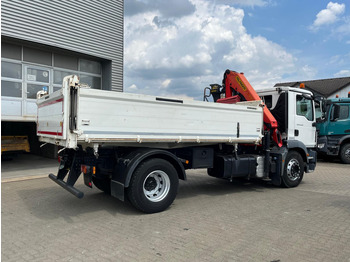 Camion benne, Camion grue MAN MAN TG-M 2-Achs Kipper Kran 18.340 4x2  Palf. PK 13001 KA: photos 4