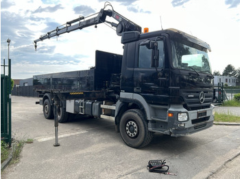 Camion grue Mercedes-Benz Actros 2636 6X2 BDF + KRAAN HIAB 195-5 + RADIO - EURO 5 - LIFT + STUURAS - LUCHTGEVEERD: photos 1