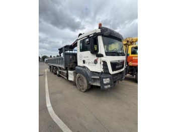 Camion benne, Camion grue MAN TGS 35.460 BL - HIAB X-HIDUO 228 E-3 (DAMAGED): photos 2 Camion benne, Camion grue MAN TGS 35.460 BL - HIAB X-HIDUO 228 E-3 (DAMAGED): photos 2