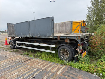 Remorque ampliroll/ Multibenne, Carrosserie plateau VAN HAAL R20 Hooklift body with removable flatbed: photos 3