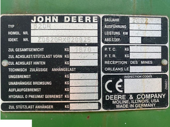 Carrosserie et extérieur JOHN DEERE