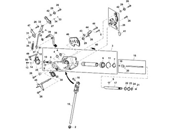 Commande de gouvernail JOHN DEERE