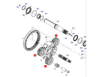 Essieu arrière MASSEY FERGUSON