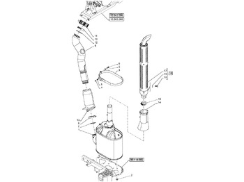 Système d'échappement NEW HOLLAND