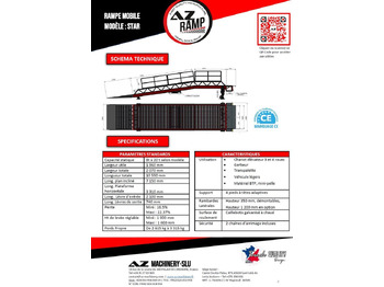 Rampe de chargement neuf Loading Ramp with with hydraulic tilting bridge -  AZ RAMP - STAR- 15T. 15 ton capacity: photos 2