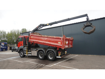 Crédit-bail de MAN TGS 28.400 6X6 2 SIDE TIPPER WITH HMF 1643 CRANE 376.400KM MAN TGS 28.400 6X6 2 SIDE TIPPER WITH HMF 1643 CRANE 376.400KM: photos 4