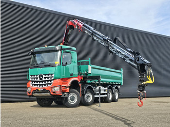 Crédit-bail de Mercedes-Benz AROCS 4145 / 8X6 / TIPPER + HMF CRANE Mercedes-Benz AROCS 4145 / 8X6 / TIPPER + HMF CRANE: photos 2