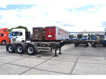 Semi-remorque porte-conteneur/ Caisse mobile Pacton T3-010 - 2 x LIFT AXLE - BPW AXLES - DRUM BRAKES - 2 x EXTENDABLE -: photos 5