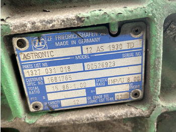 Boîte de vitesse pour Camion DAF DAF CF85 12AS1930 TD 1681765 DAF CF 85: photos 3 Boîte de vitesse pour Camion DAF DAF CF85 12AS1930 TD 1681765 DAF CF 85: photos 3