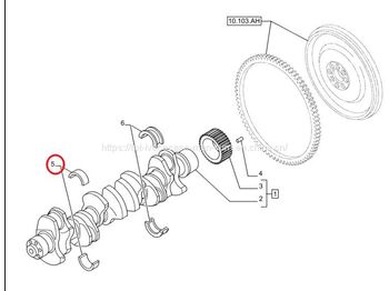 Vilebrequin pour Camion FPT IVECO CASE Cursor11 F3GFE613A B001 5801863562 The crankshaft tile green 8099139: photos 4