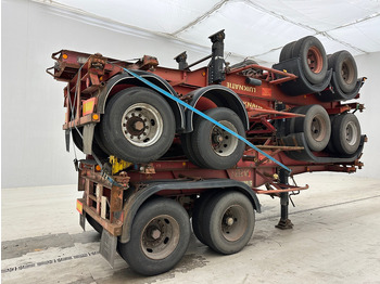 Semi-remorque porte-conteneur/ Caisse mobile Van Hool Stack 4 x skelet 20 ft: photos 4 Semi-remorque porte-conteneur/ Caisse mobile Van Hool Stack 4 x skelet 20 ft: photos 4