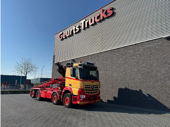 Camion ampliroll, Camion grue Mercedes-Benz Arocs 3253 L ENA 8X2/4 HMF2820 KRAAN / KRAN/ CRA: photos 5