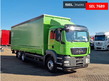 Camion à rideaux coulissants MAN TGS 26.360 6X2-2 BL / Ladebordwand / Aluklappen: photos 3
