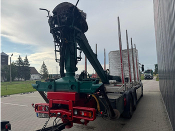 Camion grumier, Camion grue pour transport de bois Scania R 730 + NARKO trailer: photos 3