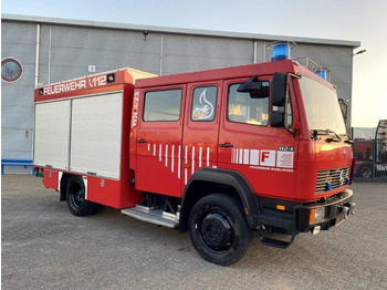 Camion de pompier Mercedes-Benz 1124 AF / 4X4 / GERMAN TRUCK / WATERTANK 2400 LITER+POMP / GOOD CONDITION / ONLY:25235 KM / MARGE / MANUAL / 1996: photos 2
