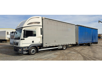 Camion à rideaux coulissants MAN TGL 8.220 Edscha Gardine Jumbo: photos 2 Camion à rideaux coulissants MAN TGL 8.220 Edscha Gardine Jumbo: photos 2
