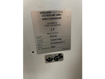 Machine d'impression Heidelberg steel VFZ-52 H four-part folding unit: photos 3