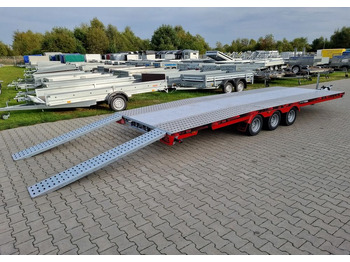 Remorque porte-voitures neuf TA-NO Scorpio 55 PREMIUM laweta 3 osiowa 5.5m 3500kg DMC najazdy niski załadunek: photos 4