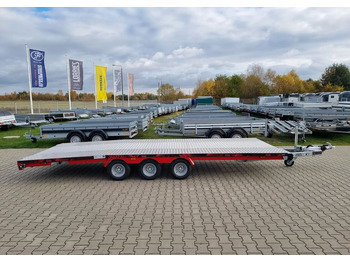 Remorque porte-voitures neuf TA-NO Scorpio 55 PREMIUM laweta 3 osiowa 5.5m 3500kg DMC najazdy niski załadunek: photos 2