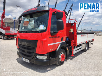 Camion plateau, Camion grue DAF LF 210 GRUA CAJA FIJA: photos 2