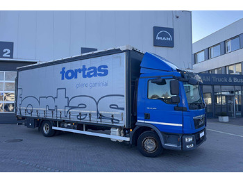 Camion à rideaux coulissants MAN TGL 12.220 4X2 BL su liftu (8493): photos 4