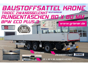 Semi-remorque plateau KRONE SDP
