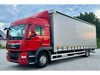 Camion à rideaux coulissants MAN TGM 18.290 / FIRANKA / 22 PALETY / AUTOMAT / EURO 6 / SYPIALKA / ŁADOWNOŚĆ 9 700: photos 2