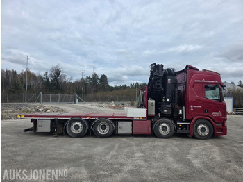 Camion grue 2019 Scania R-serie 580 kranbil / EURO 6 / Topp utstyrt / servicehistorikk / HIAB-kran 858, 80 Tm / Nylig EU: photos 5