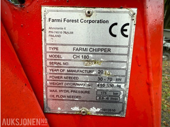 Machine agricole 2010 FARMI CH180 flisekutter.: photos 3 Machine agricole 2010 FARMI CH180 flisekutter.: photos 3