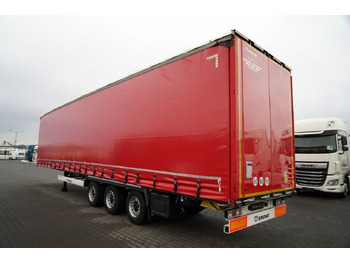 Semi-remorque rideaux coulissants Krone FIRANKA / MEGA / OŚ  PODNOSZONA / LOW DECK /: photos 3