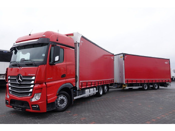 Camion à rideaux coulissants Mercedes-Benz ACTROS 2548 / ZESTAW TANDEM 120 M3 / PRZEJAZDOWY: photos 2