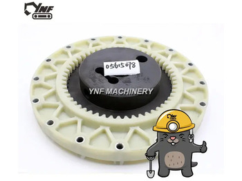 Embrayage et pièces High quality Excavator pile parts  flywheel nylon flange crankshaft coupling assembly 05615078: photos 4