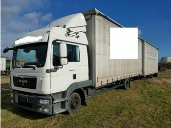 Camion à rideaux coulissants MAN TGL8.240 G.Haus/2xBett Klima AHK: photos 2