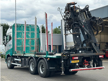 Camion grumier Volvo FH 16.750 6x4 Hiab 125Z Crane Engine Problem! Wood Transporter Euro 6: photos 4