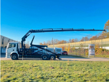 Camion ampliroll, Camion grue MAN TGS 26.470 6x2 Abrollkipper + Kran Hiab 228-6: photos 3