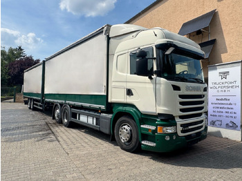 Camion à rideaux coulissants SCANIA R 450