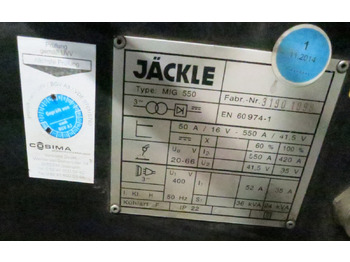 Equipement de soudage Jaeckle MIG 550: photos 2 Equipement de soudage Jaeckle MIG 550: photos 2