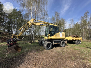 Pelle sur pneus KOMATSU PW160