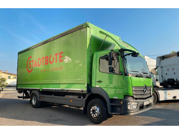 Camion à rideaux coulissants MERCEDES ATEGO 16.23 CASSONE E SPONDA POSTERIORE: photos 2