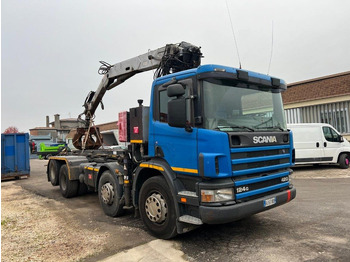 Camion ampliroll SCANIA 124GB 420 SCARRABILE CON GRU: photos 3