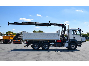 Camion benne MAN TGS 33.360 / 6x4 / HDS HIAB 122 E-2 HIDUO / STEROWANIE RADIOWE / WYWROTKA / HYDROBURTA / AUTOMAT / KLIMA / TEMPOMAT / KAMERA COFANIA / SPROWADZONY: photos 4