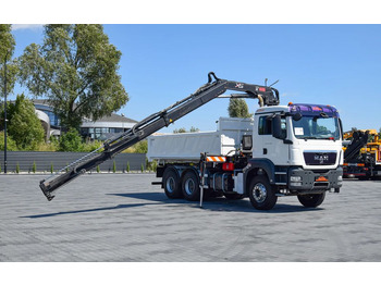 Camion benne MAN TGS 33.360 / 6x4 / HDS HIAB 122 E-2 HIDUO / STEROWANIE RADIOWE / WYWROTKA / HYDROBURTA / AUTOMAT / KLIMA / TEMPOMAT / KAMERA COFANIA / SPROWADZONY: photos 3