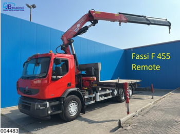 Camion plateau, Camion grue Renault Premium 430 Dxi 6x2, EURO 5, Fassi, Remote: photos 1