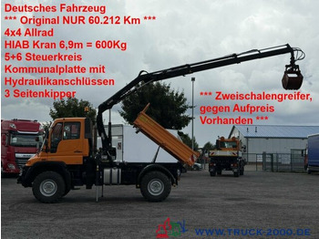Crédit-bail de Unimog Unimog U300 4x4 Hiab Kran mit original 60.212 Km Unimog Unimog U300 4x4 Hiab Kran mit original 60.212 Km: photos 1