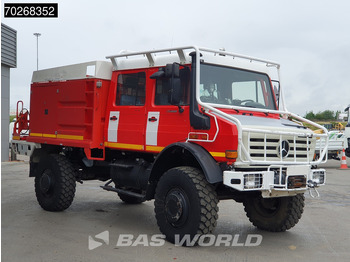 Camion de pompier Unimog U5000 4X4 Camiva FIRE TRUCK SUPERSTRUCTURE NOT WORKING Automatic: photos 3