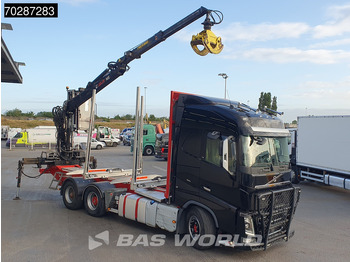 Camion grumier, Camion grue Volvo FH16 750 FH16 6X4 HIAB E96S 79 wood crane Retarder Dynamic-Steering Big-Axle Euro 6: photos 3