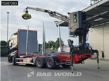 Camion grumier, Camion grue Volvo FH16 750 FH16 6X4 HIAB E96S 79 wood crane Retarder Dynamic-Steering Big-Axle Euro 6: photos 2