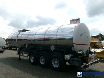 Semi-remorque citerne METALOVOUGA Bitumen / heavy oil tank inox 29 m3 / 1 comp: photos 3